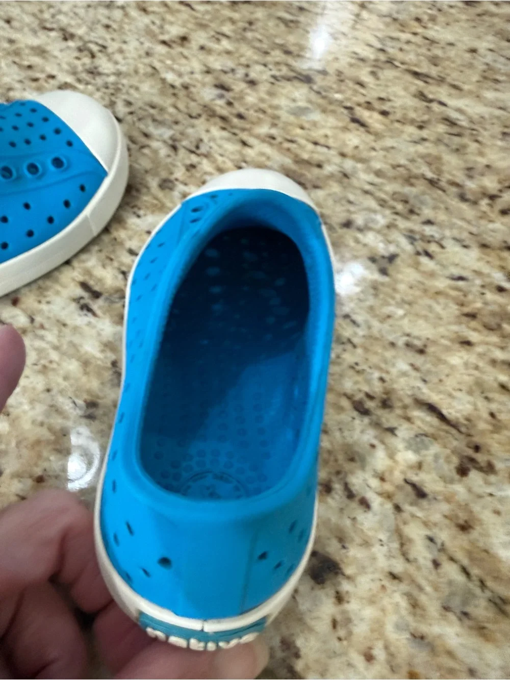 Toddler Native Jefferson Slip On Water Shoes Lightweight Aquarius Blue C9